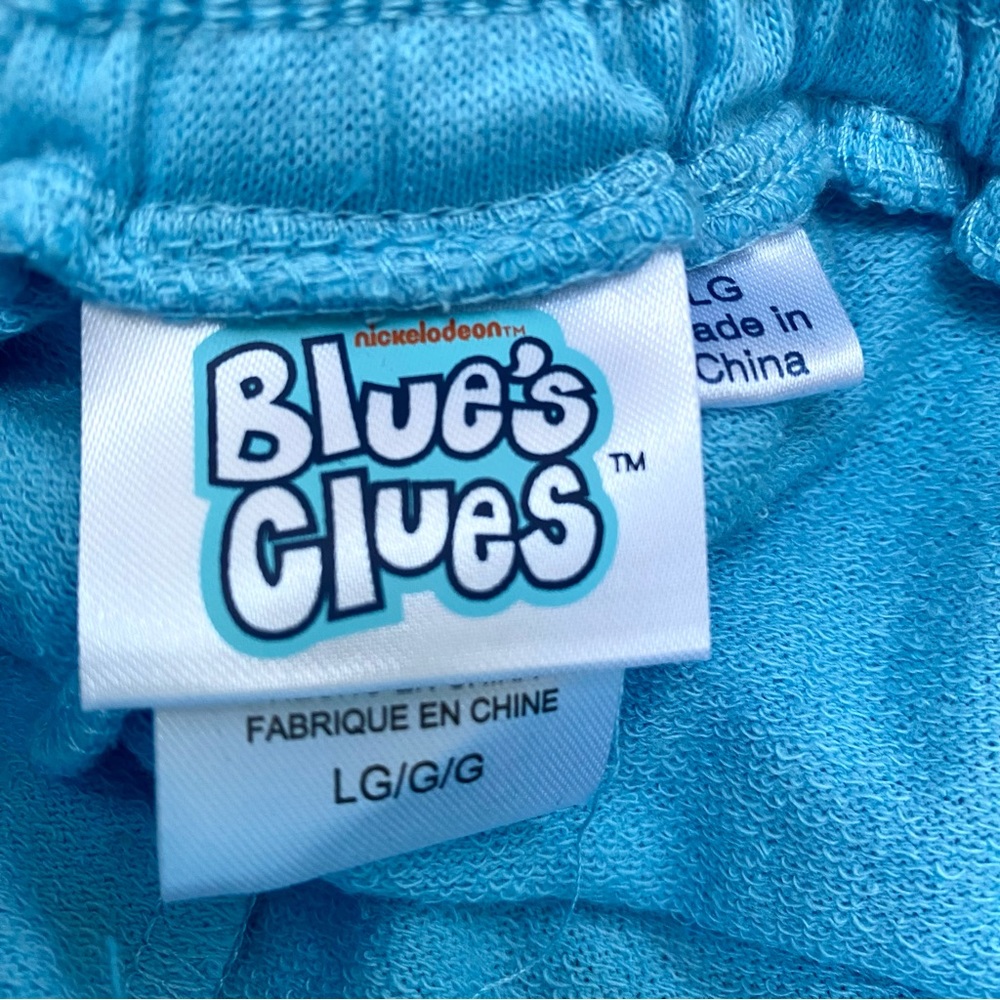 Nickelodeon Blue’s Clues Patch Light Blue Junior’s Sweat Shorts NWT - Picture 5 of 6